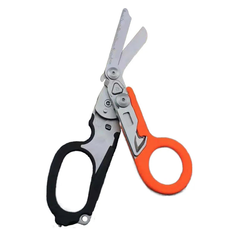 6 In1 Multifunction Medical Emergency Response Raptors Shears Foldable Scissors Pliers Tactical Outdoor Survival Tool Equipmen