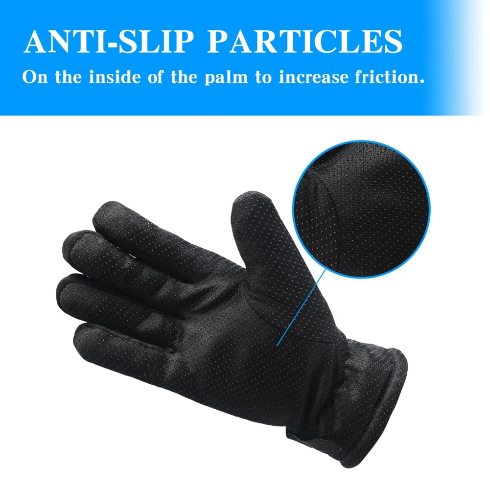Waterproof Winter Warm Skiing Cycling Gloves Antislip Thickness Thermal Sports Camping Gloves for Men Women Traveling Gloves