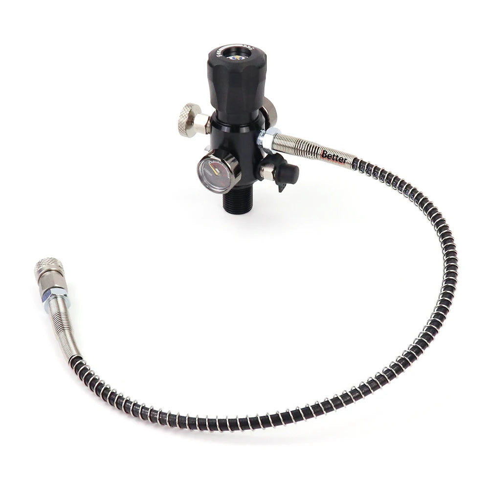 High Pressure Air Tank Charging Valve 300Bar Filling Station Cylinder Refill Adapter With M18x1.5 Or 5/8-18UNF Thread