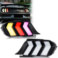 LED RGB Tail Lights for Ford Mustang S550 2015-2023 V6 V8 Color Change Sequential Turn Signal Rear Lamps Assembly