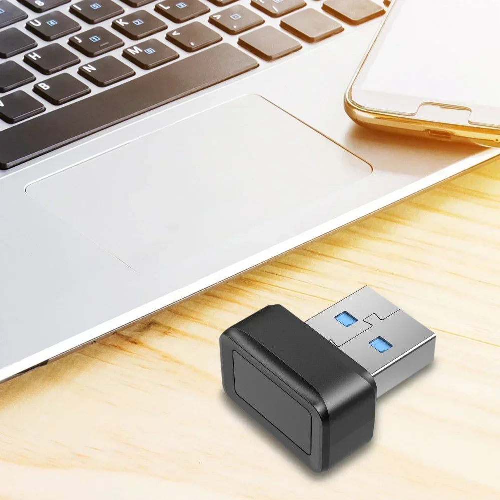 USB Fingerprint Key Windows Compatible Biometric Scanner for Password Free Login Ideal for PC Security