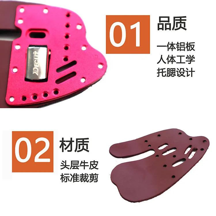 DECUT Archery Finger Tabs Guards Protector Left Hand/Right Hand S/M/L/XL Genuine Cowhide Leather For Recurve Bow Protective Gear