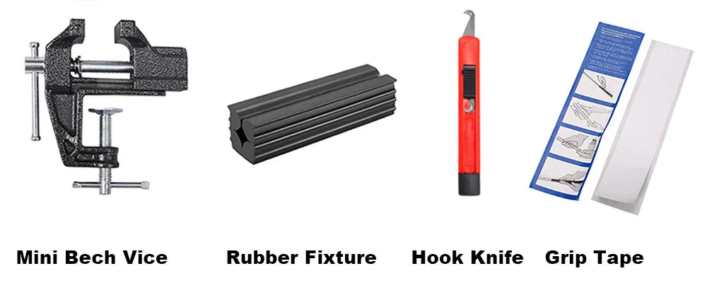 Golf Club Grips 4Pcs Set Regrip Replacement Kit with Double-Sided Tape, Hook Blade，Installation Tools for Golf Clubs Maintenance
