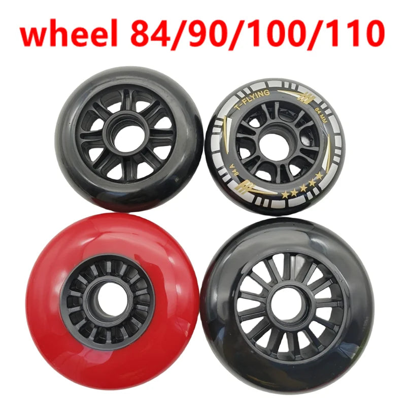 Free Shipping Skate Wheel Speed Wheel 84mm 90mm 100mm 110mm 4 Wheels Each Lot
