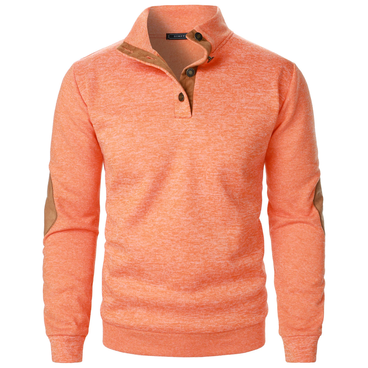 Autumn and winter men's stand collar long sleeve casual knitted sweater top