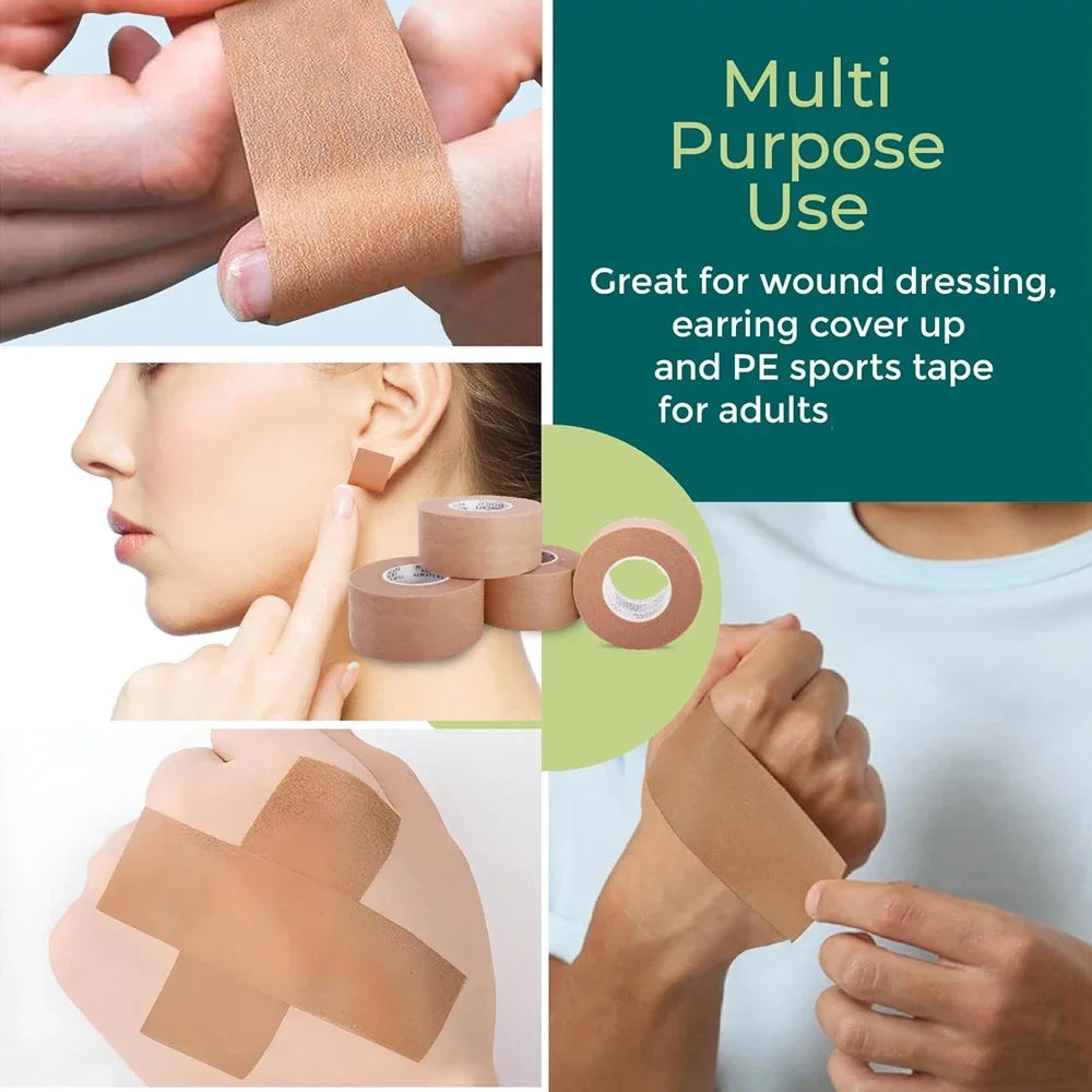 5Rolls Micropore Tape - Breathable Paper Tapes,Latex-Free Paper Surgical Tape - Individually Boxed Paper Bandage Tapes Rolls