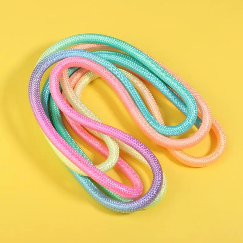 Gymnastics Arts Rope Jumping Rope Fitness Rainbow Color Sports Training Rope Rhythmic Gymnastics Rope Sport Tool