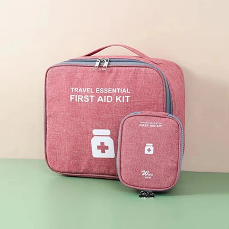 Large-Capacity Portable Family First Aid Kit,Layered Medicine Storage Bag for Household, Outdoor Activities & Travel Needs