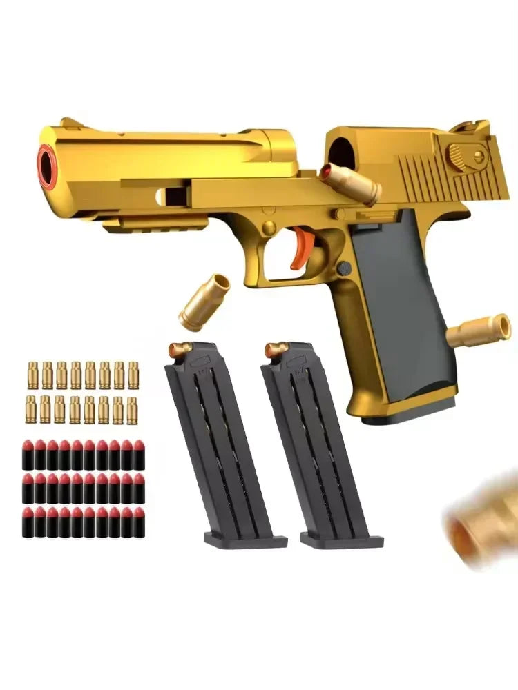 QE1 Ducational Toy Gun Shell Ejecting Toy Foam Soft Bullet Blaster For Kids Boys Adults Airsoft Pistol Children Birthday GiftM