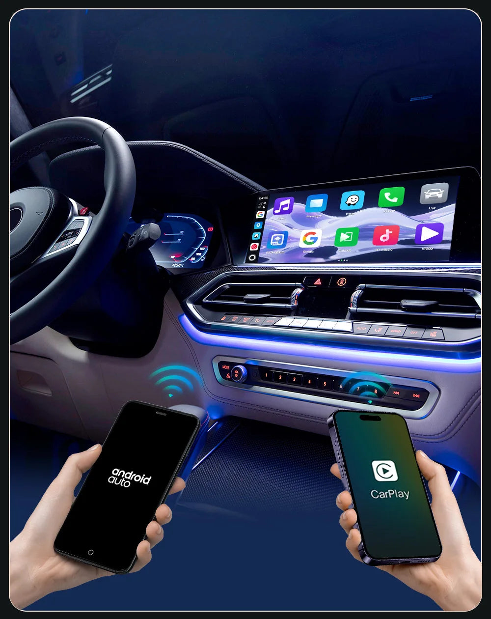 CarlinKit Ultra Box Android 15.0 SM6350 Tv Box CarPlay Wireless Android Auto Wireless Adapter Support Youtube Netfilx IPTV GNSS