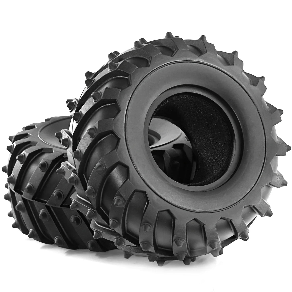 2.2 Inch High Grip Tires for 1/10 RC Crawler, 128mm Rubber Wheels for Axial SCX10 TRX4, Upgrade Climbing Performance