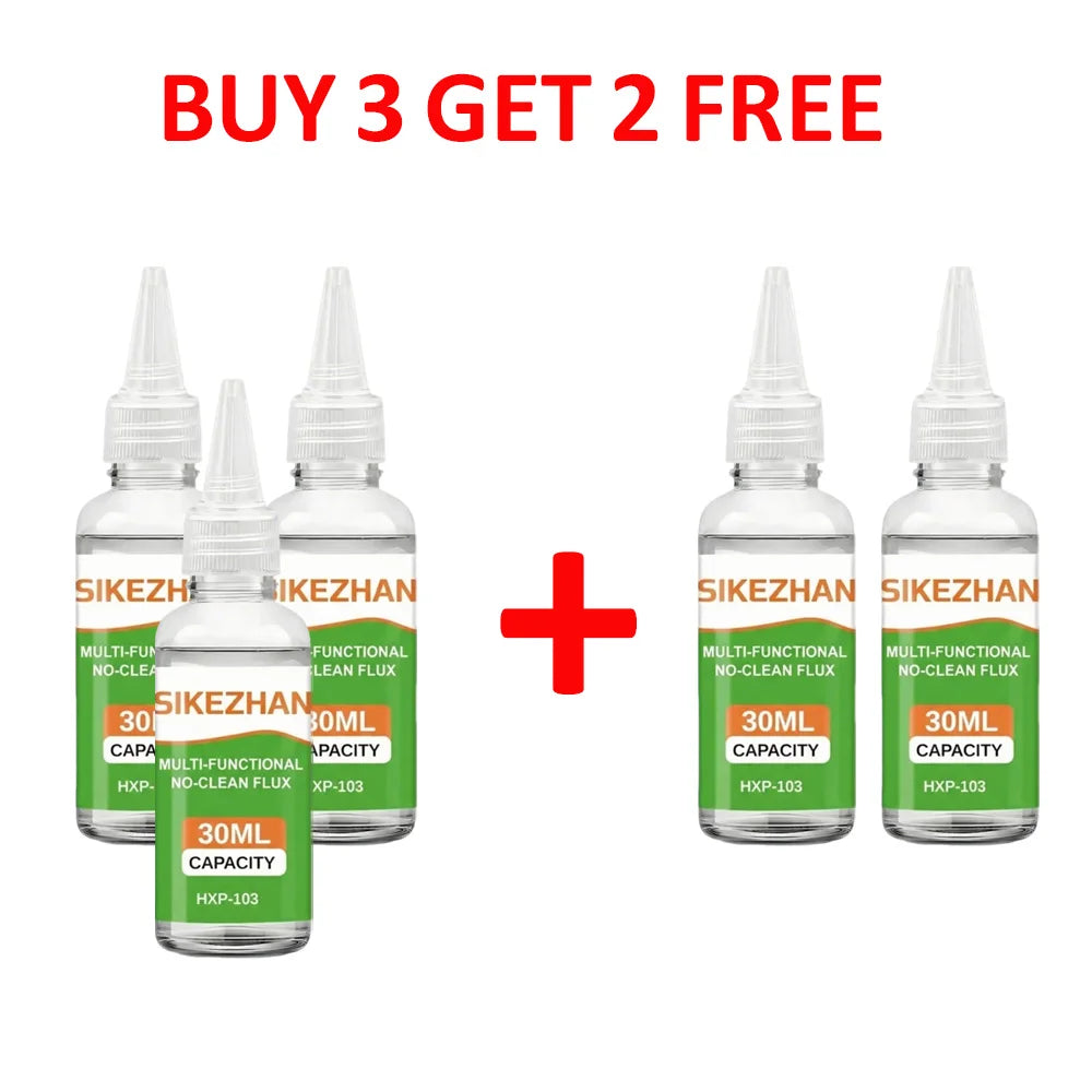 Professional Solder Flux Liquid HXP-103 High Activity No-Clean Flux for Phone Motherboard Rework SMT SMD SIKEZHAN 30ml Fluid