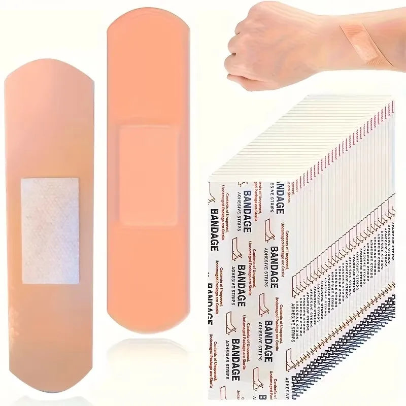 100-600pcs Breathable Band Aid Waterproof Bandage First Aid Wound Dressing Medical Tape Wound Plaster Emergency Kits Bandaids