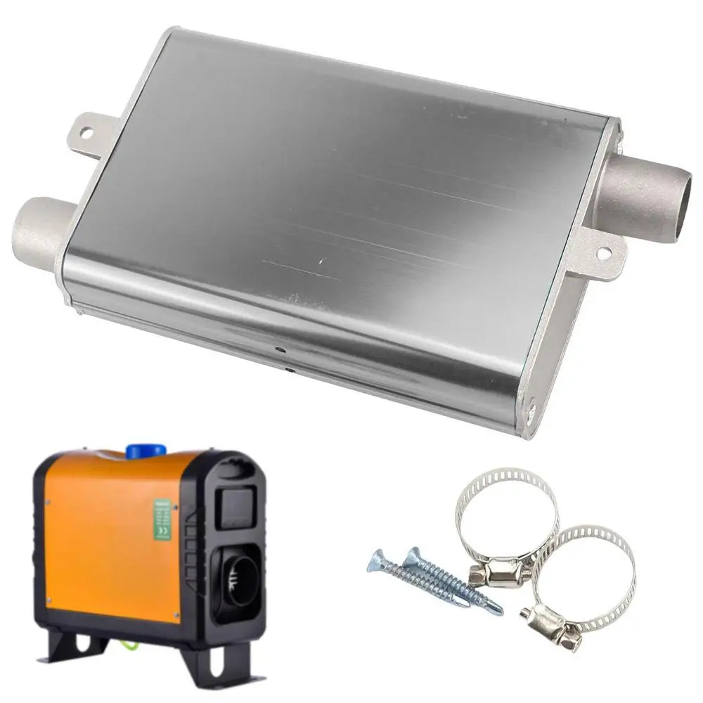Car Parking Heater Generator Muffler 24mm Aluminum Alloy Exhaust Muffler Heater Exhaust Muffler Silencer Pipe