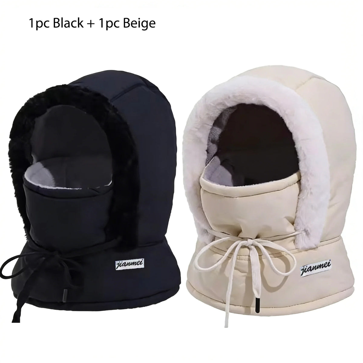Winter Down Hat With Hood Unisex Thickened Warm Windproof And Waterproof Cap For Men Women Outdoor Skiing Hiking