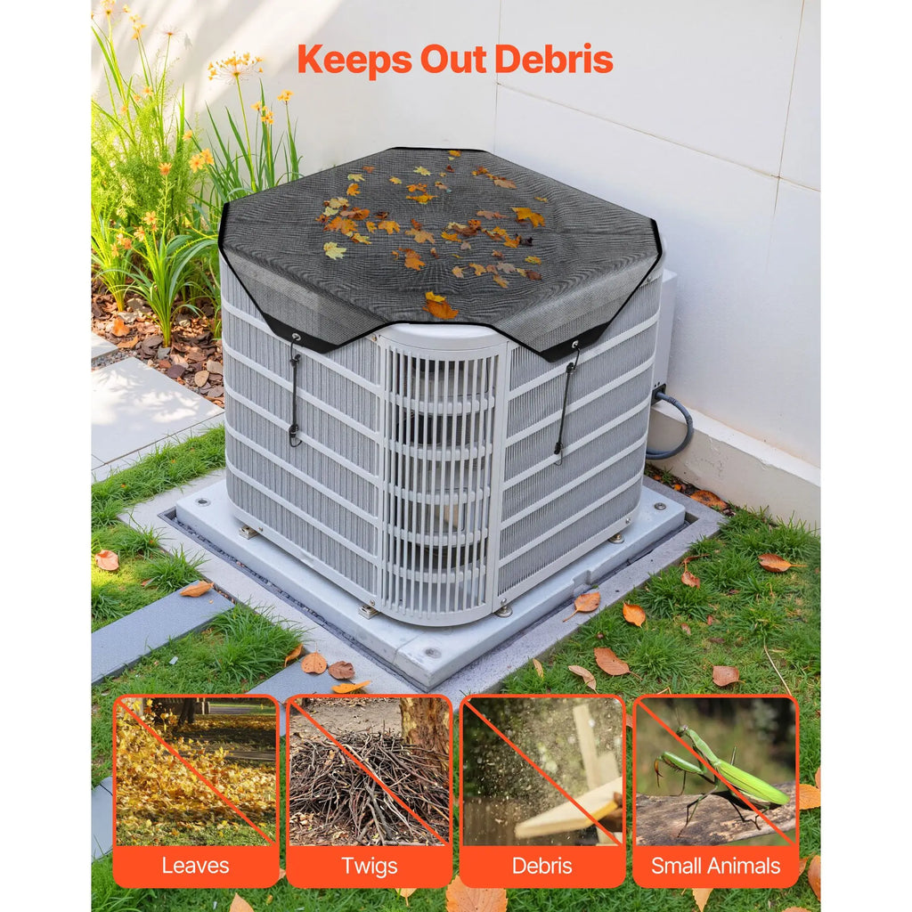 Universal 28 X 28 Inch AC Cover for Air Conditioner Units Top Mesh Defender T Furniture Cover