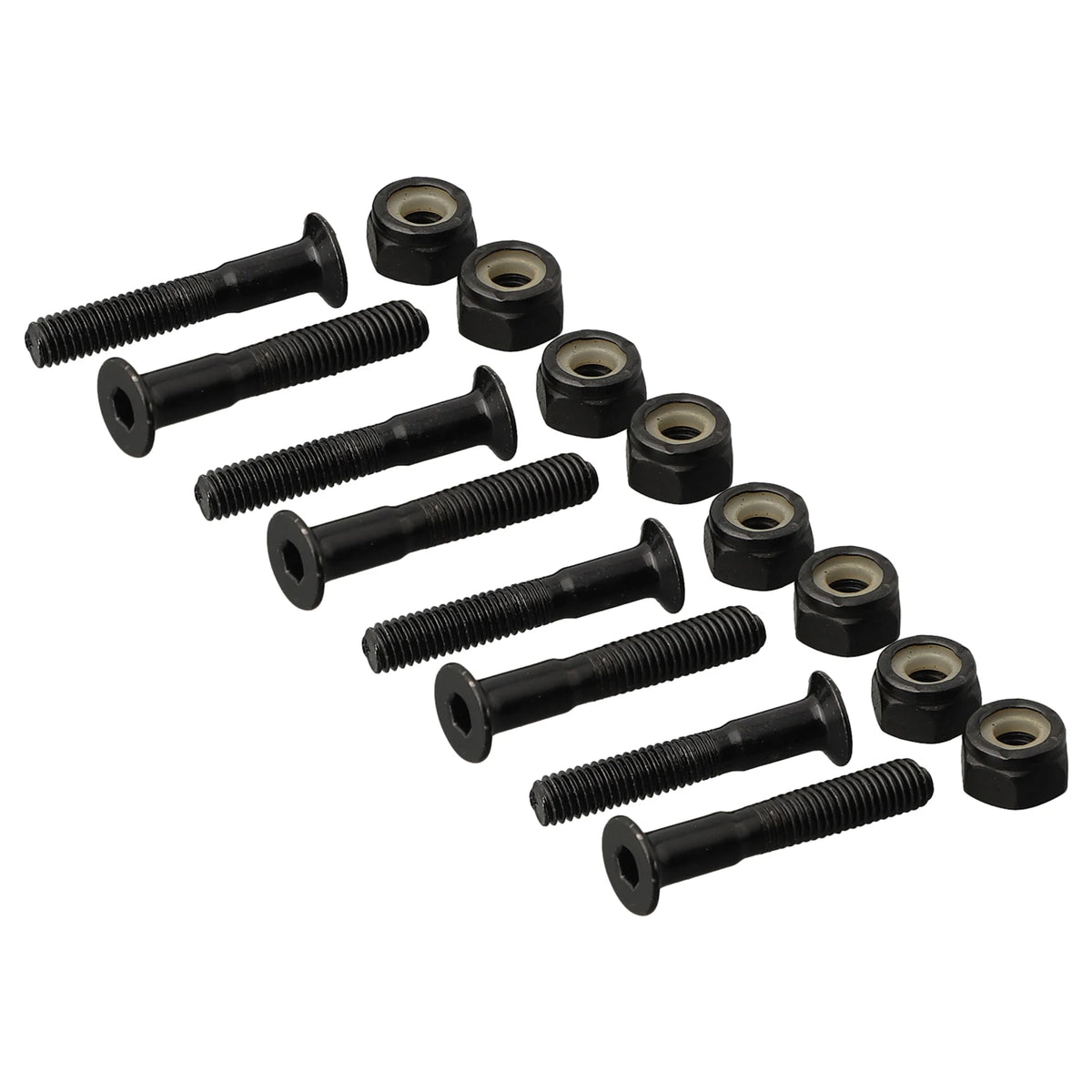 8set Skateboard Bridge Spike Replacement Screws Nuts Set For Skateboard Longboard Acce Bridge Frame Deck Screw M5x25mm/28mm/30mm