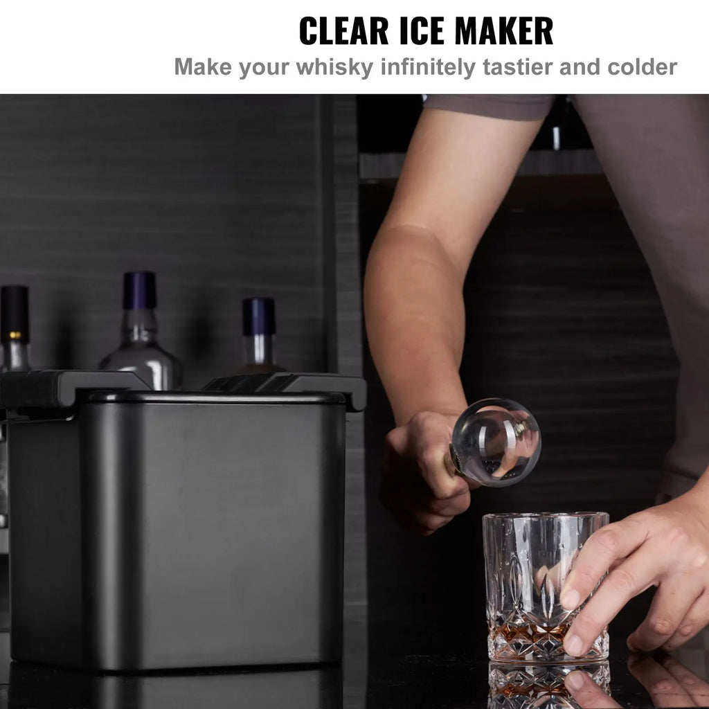 2.36inch Crystal Clear Ice Ball Maker Storage Bag with Ice Clamp 2C Clear Ice Cube