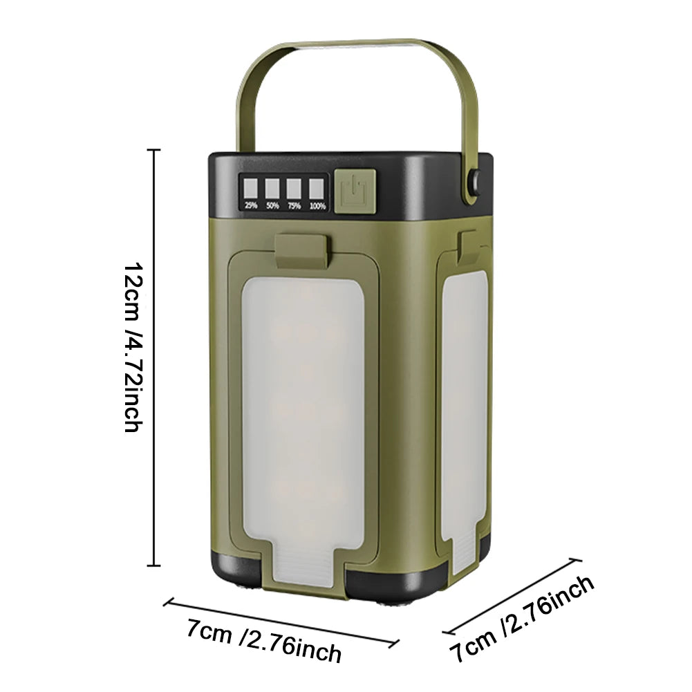 Foldable Camping Light Waterproof Rechargeable Lantern Portable Flashlight LED Tent Light for Camping Hiking Fishing