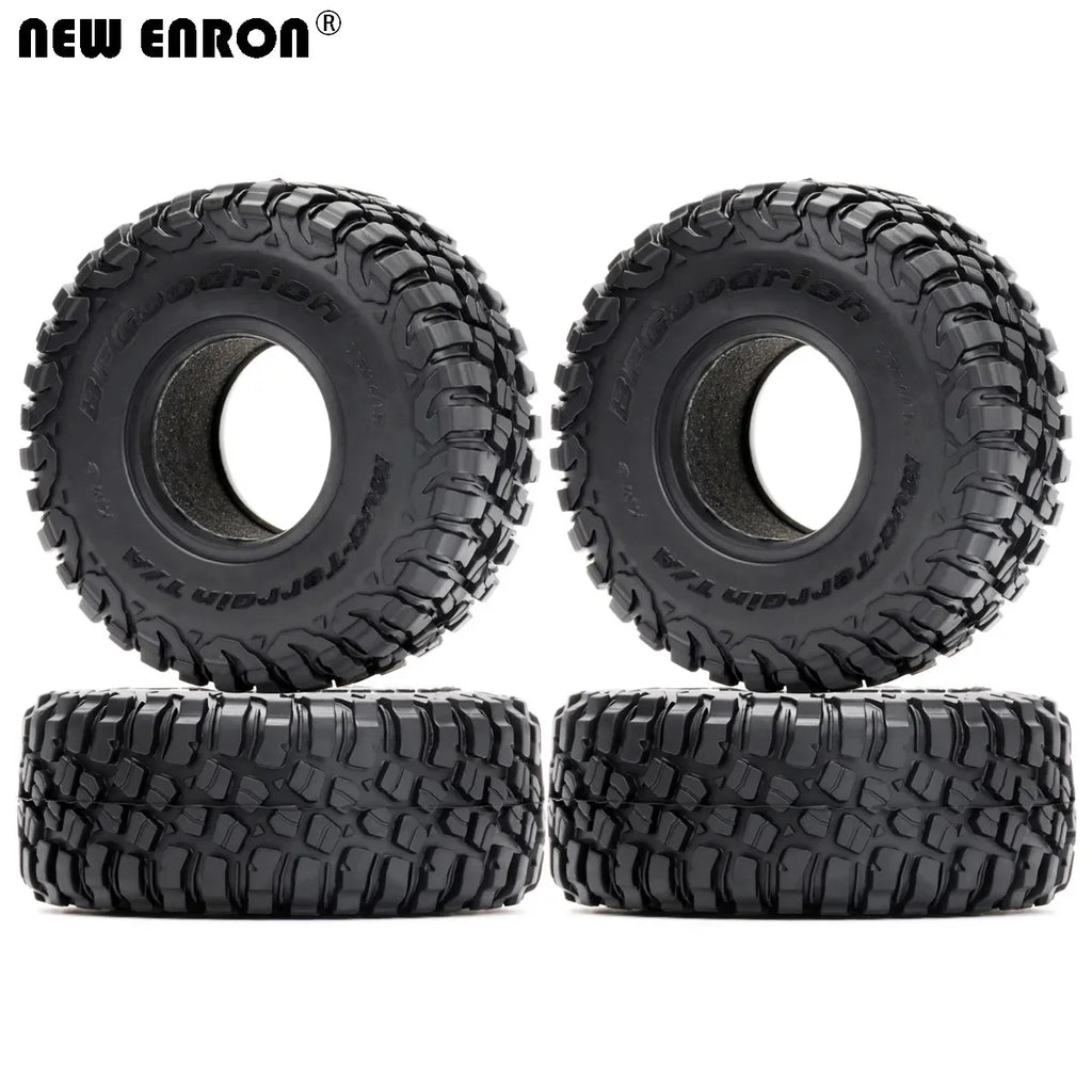 4Pcs 1.55" 95*35MM Wheel Tires 1.55 Inch Rubber Tyre for RC Car Crawler D90 TF2 Tamiya CC01 LC70 LC80 Axial 90069 JIMNY RC4WD