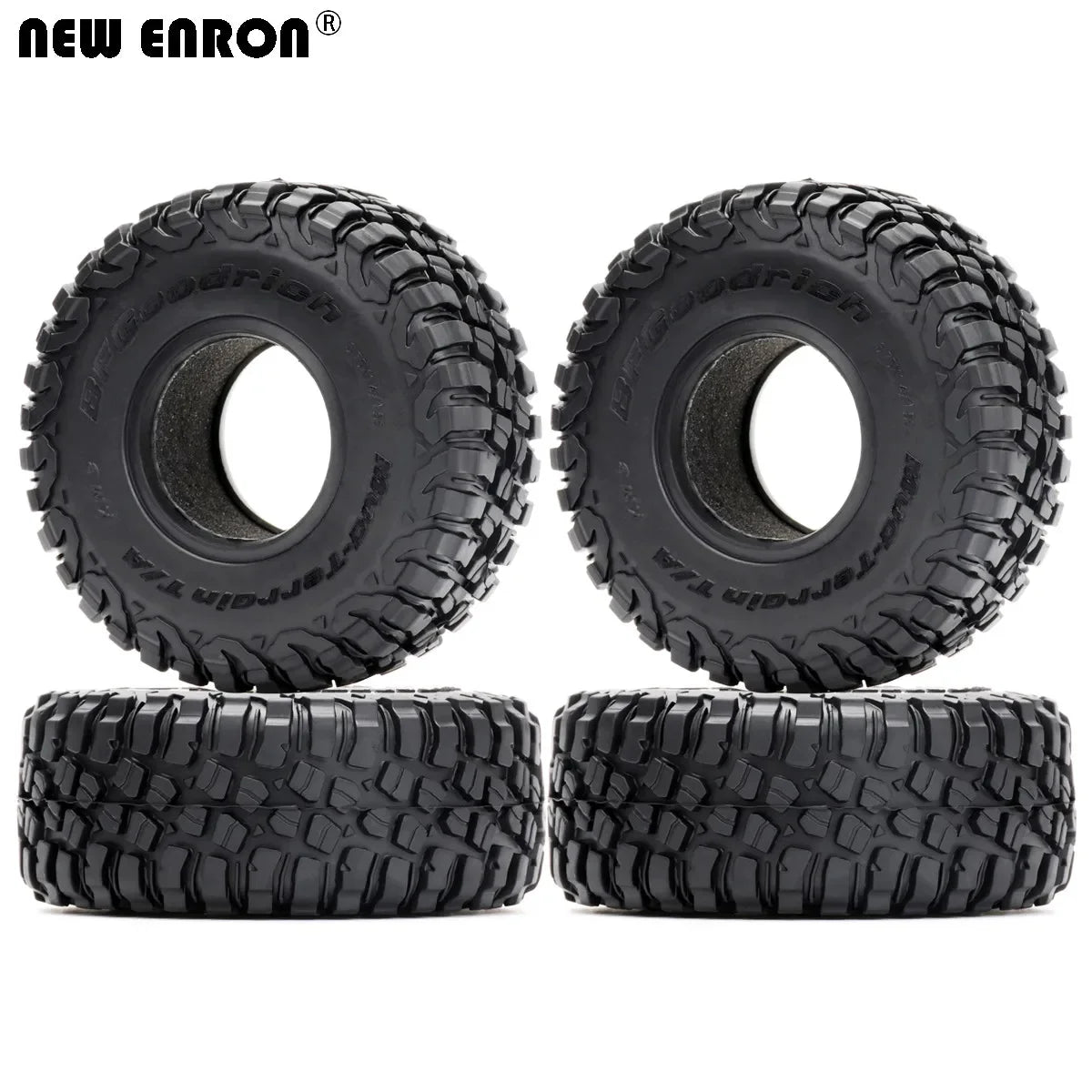 4Pcs 1.55" 95*35MM Wheel Tires 1.55 Inch Rubber Tyre for RC Car Crawler D90 TF2 Tamiya CC01 LC70 LC80 Axial 90069 JIMNY RC4WD