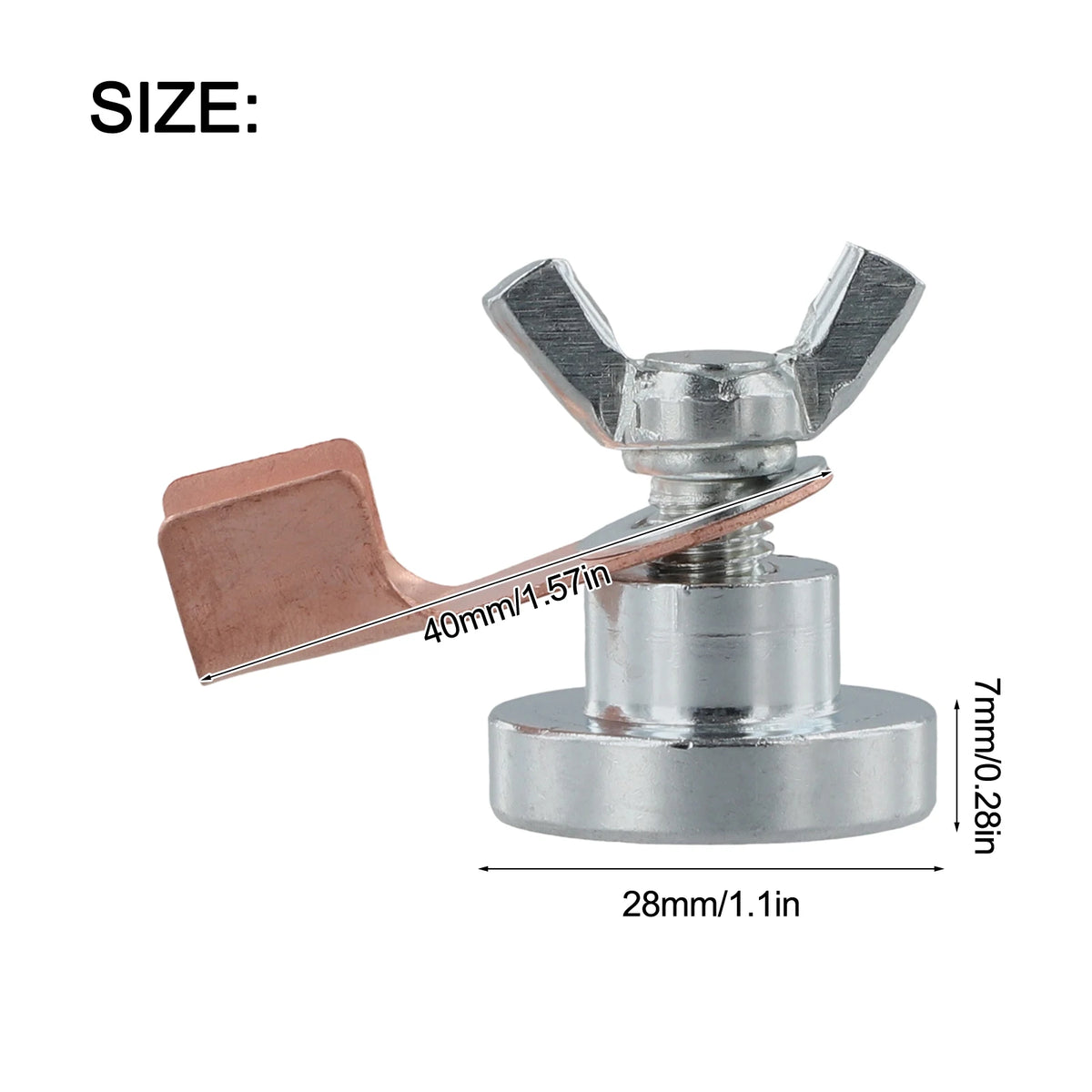 1PC Welding Ground Clamp Magnetic Welding Clamp Quick Release Mounts For Steel Iron Welding Gas Welding Equipment Accessories