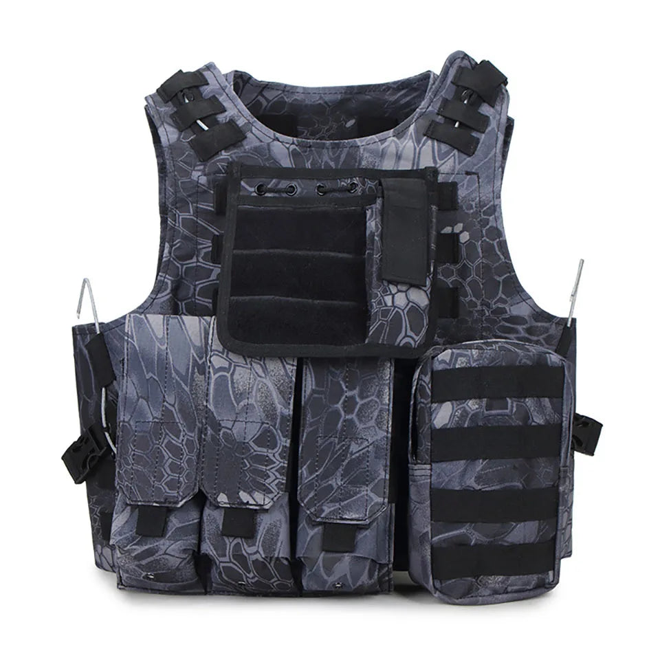 FX Camouflage Hunting Military Tactical Vest, Wargame Body Molle Armor, CS SWAT Team, Outdoor Jungle Equipment