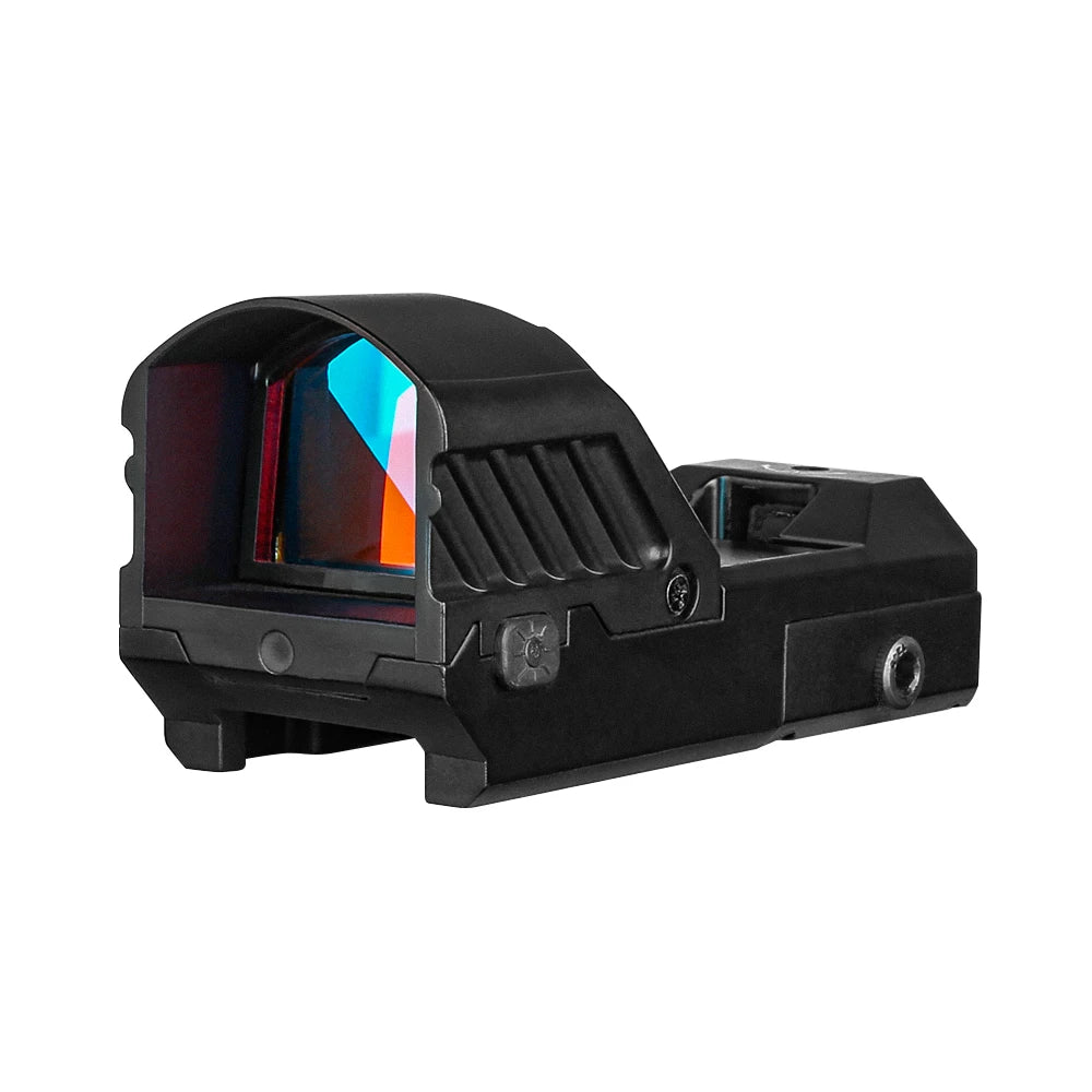 SPINA Optics Tactical 1x25 Collimator Red Dot Sight Rifle Reflex Optics for Hunting 20mm picatinny Connected Mount