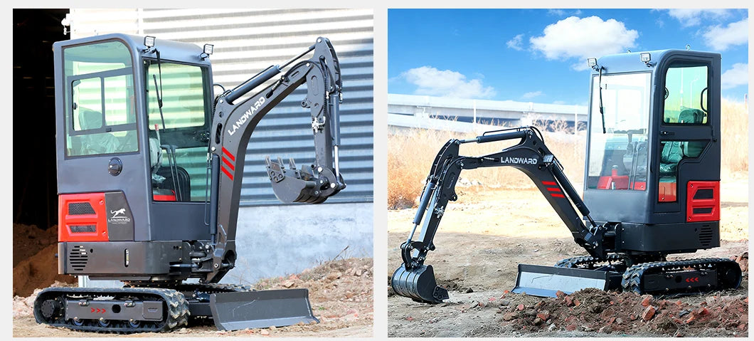 3.5 Ton Mini Excavator Hydraulic Pilot Controls Kubota Engine 2 Ton High-Efficiency Home Mini Digger 1.8T Farm Bagger Customized