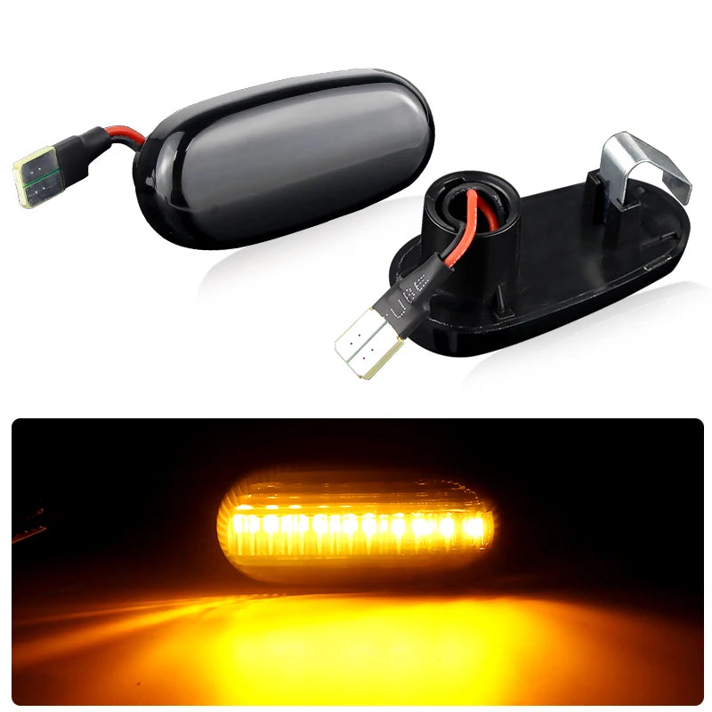 2PCS for Alfa Romeo 147 GT 937 MiTo 955 for Fiat Bravo II Hatchback (198) LED Side Marker Light Flowing Turn Signal Lamps Canbus