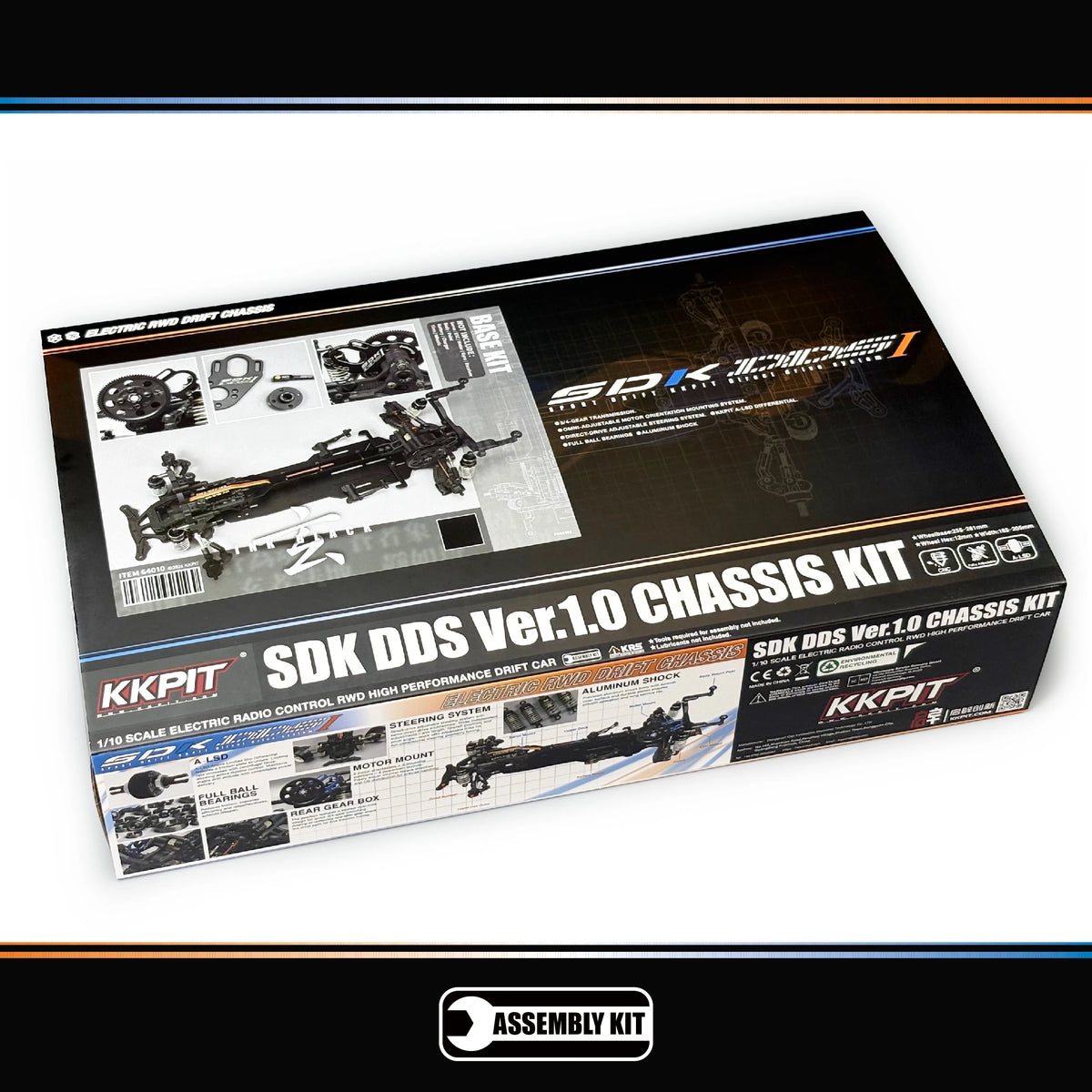 KKPIT SDK DDS Ver.1.0 1/10 Electric R/C DRIFT Chassis KIT