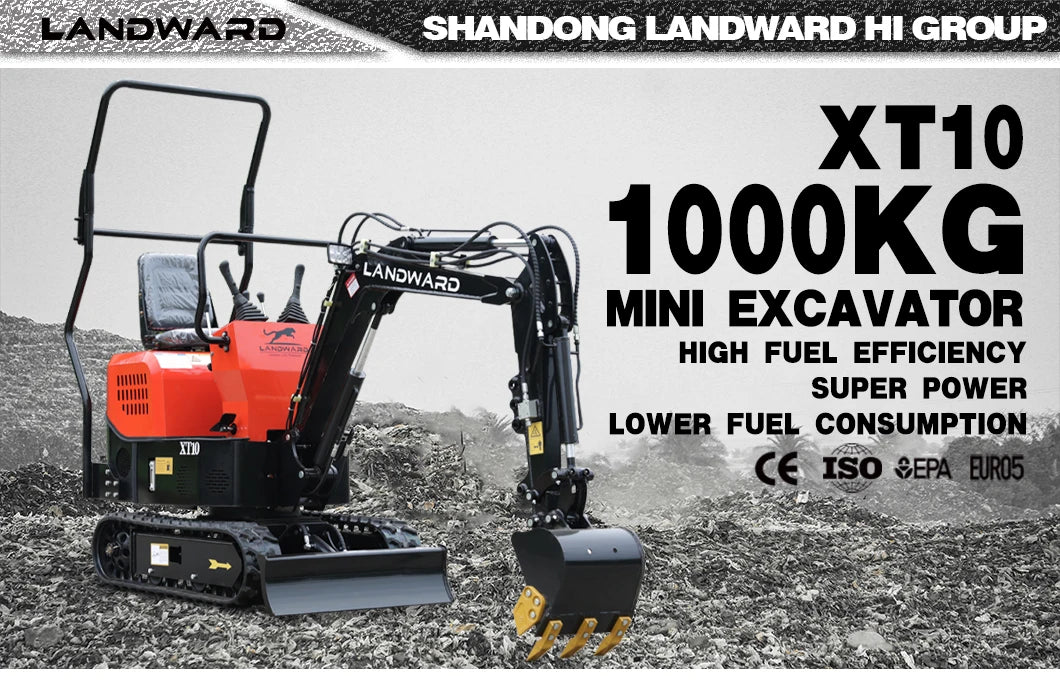 Made in China 1800 KG Tailless Excavator EPA Euro 5 Mini Bagger 2.5 Ton Small Hydraulic Digger Various Accessories Customized