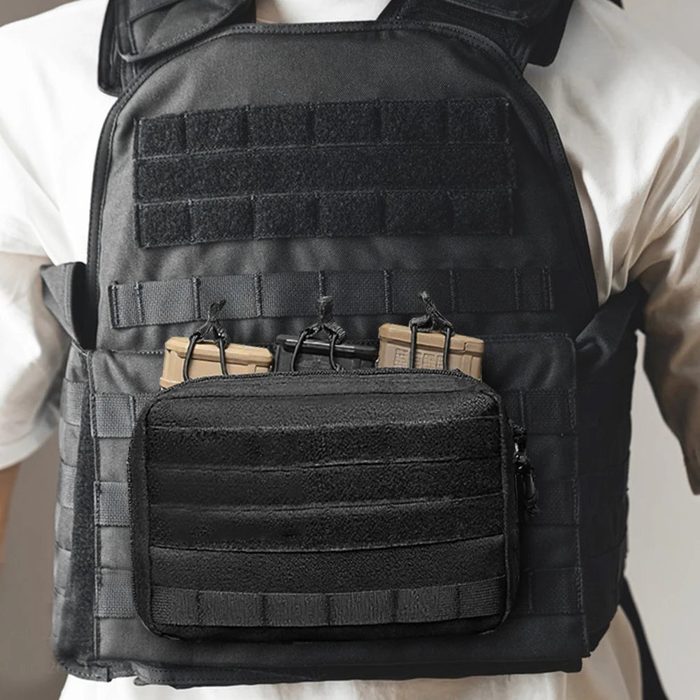 Triple Mag Pouch 5.56/.223 Tactical Magazine Pouch Molle Rifle Chargers Holder Admin Pouch EDC Organizer Detachable Molle Pouch