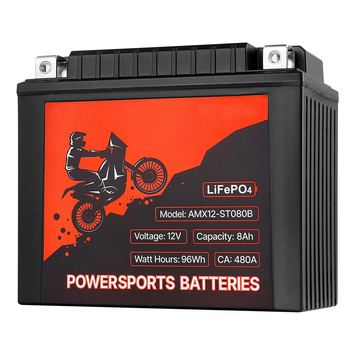 "24V 5Ah Lithium Motorcycle Battery-Pre-Charged Maintenance-Free High Performance Powersports"