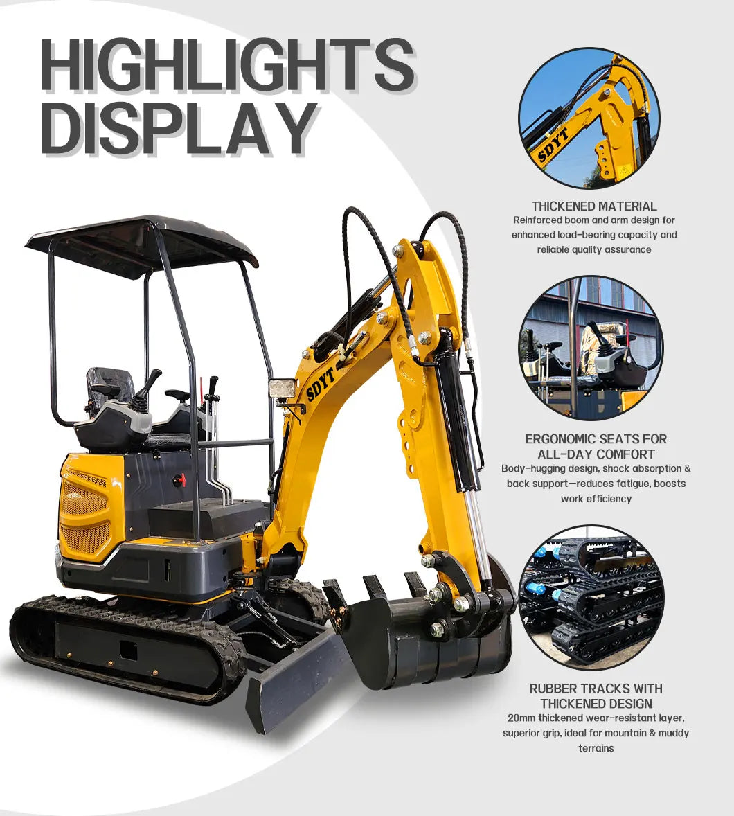 New 2.6 Ton Mini Excavator Crawler Small Excavator With Cab Hydraulic For Home Customized Ce/Epa Certified