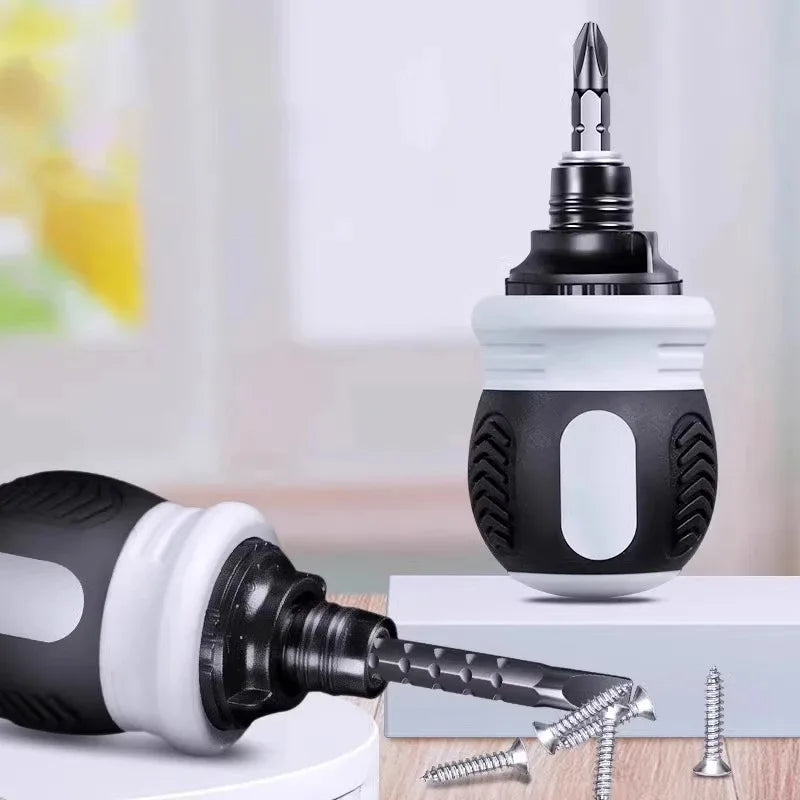 Multifunctional Triangular Plum Blossom Cross Inner Screwdriver Ratchet Screwdriver Set Short Shaped Radish Head High Hardness