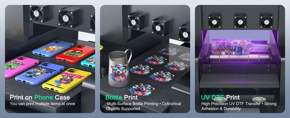 For Epson XP600 A3 UV Printer with XP600 Printhead UV Flatbed Printer A3 UV Sticker Printer For Bottle Case Acrylic Glass Print