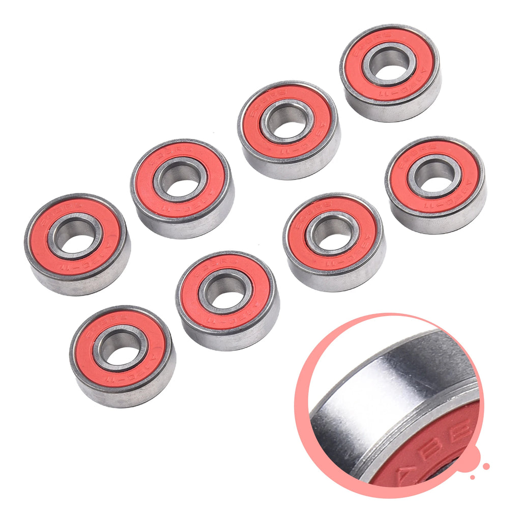 8Pc ABEC-11 608 Bearings For Skateboards Roller Skates Scooters Scooter Wheel Bearings 8x22x7mm High Speed Sliding Plate Bearing