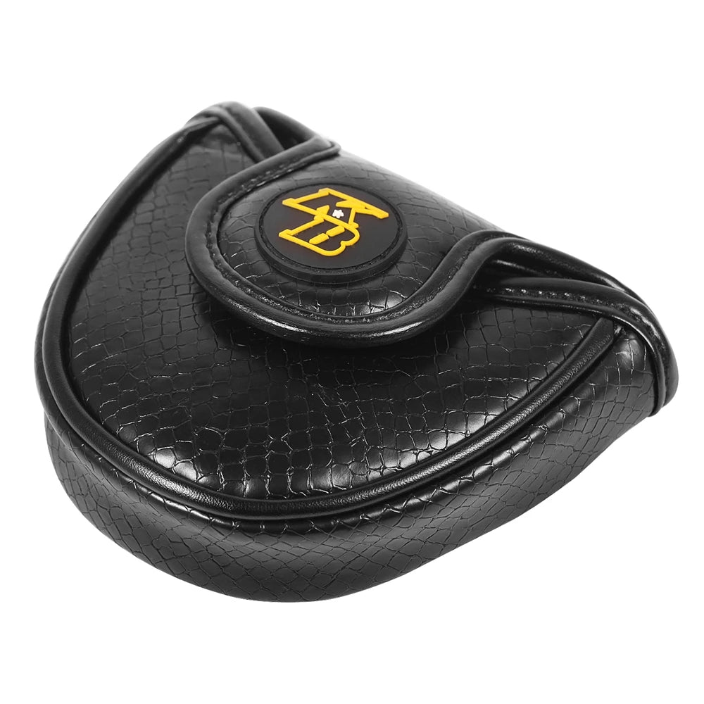Black PU Leather Magnetic Closure BBQ Design Golf Mallet Putter Headcover Covers