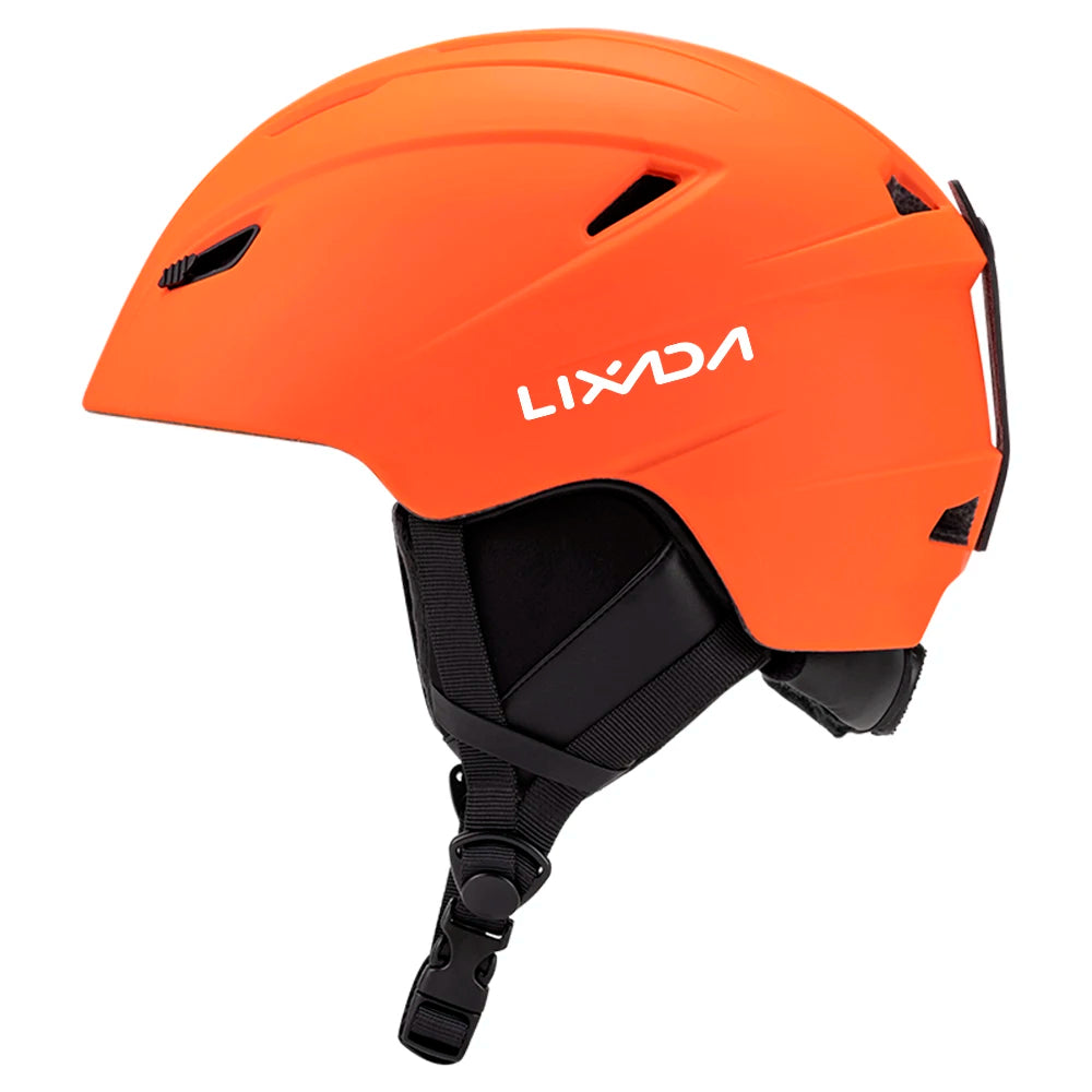 LIXADA Integrated Warm Ski Helmet Adjustable Lightweight Comfortable Snowboard Helmet for Winter Warmer Helmet