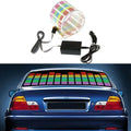 12V 45x11CM Car Equalizer Sticker Music Rhythm LED Flash Light Lamp Car Rear Windshield Decorative Light Sound Activated
