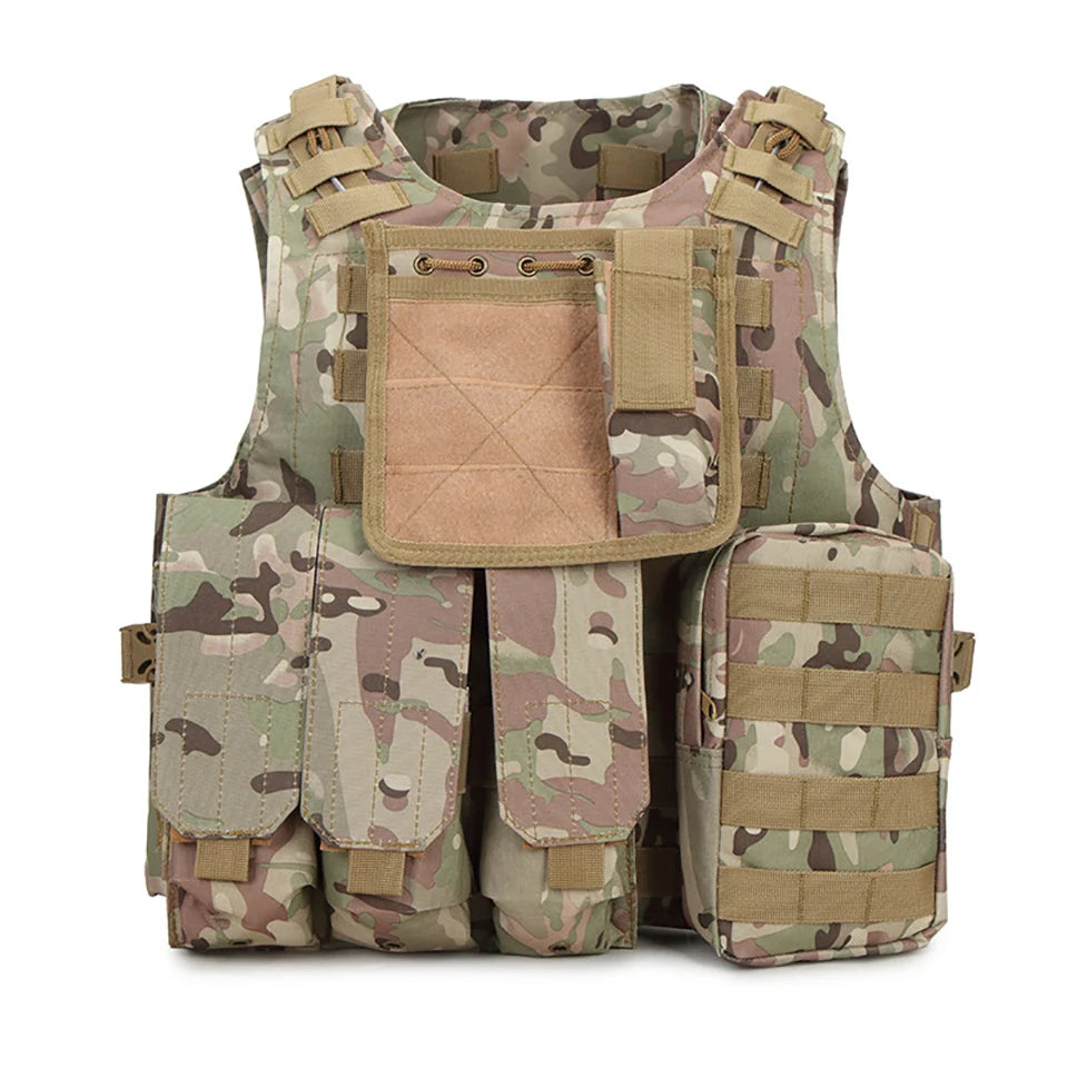 FX Camouflage Hunting Military Tactical Vest, Wargame Body Molle Armor, CS SWAT Team, Outdoor Jungle Equipment