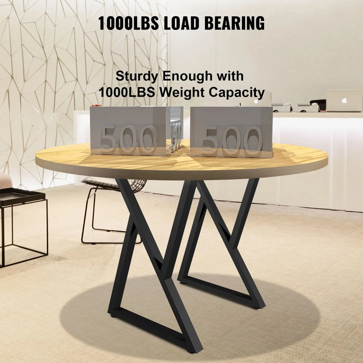 28x18 Inch Heavy-Duty Metal Table and Bench Legs Wrought Iron Coffee Table Z Shape Furniture Legs for Parks and Gyms
