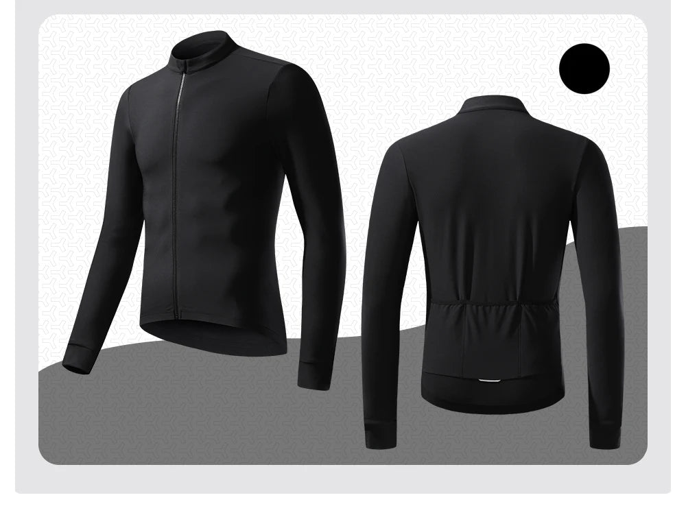 ZRSE Cycling Jersey Maillot Winter Windproof Bike Clothing Cycling Long Sleeve Windbreaker Waterproof MTB Bicycle Fleece Warm