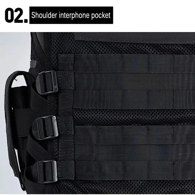 Tactical Vest Multi-Pocket Jungle Combat Body Armor Security Vests Hunting Outdoor CS Game Airsoft Army Training Swat Jacket