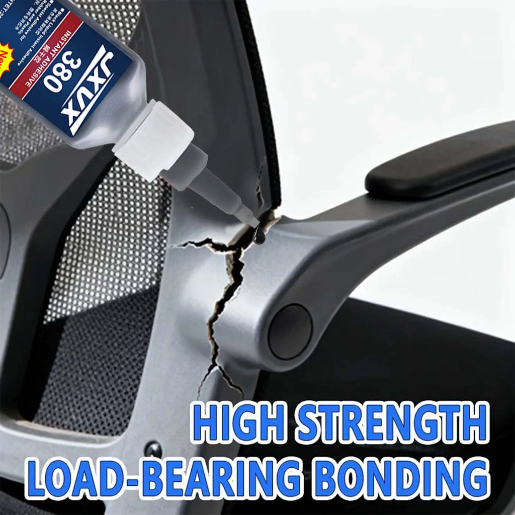 380 Strong Plastic Repair Adhesive - Waterproof Glue Instant Bonding Quickly Fixes Cracks,for ABS PP PVC Crack Fix All plastics.