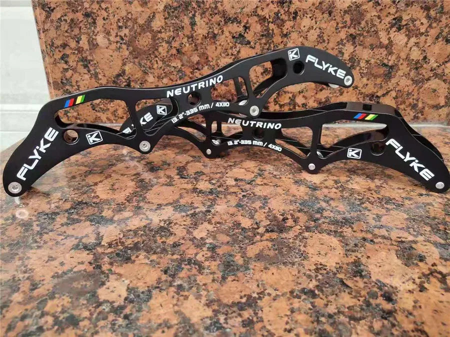 FLYKE NEUTRINO Speed Inline Skate Frames 3*100/110/125 Frame  4*90/100/110mm 3x110+1x100 Professional Aluminum Patines Chessises