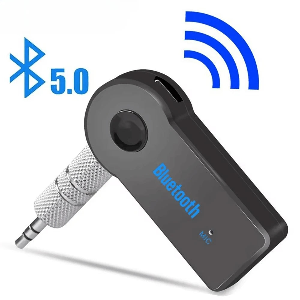Car Bluetooth 5.0 Receiver 3.5mm Jack Wireless Bluetooth Transceiver Adapter For Car Kit Music Audio Aux A2dp Earphone Receiver