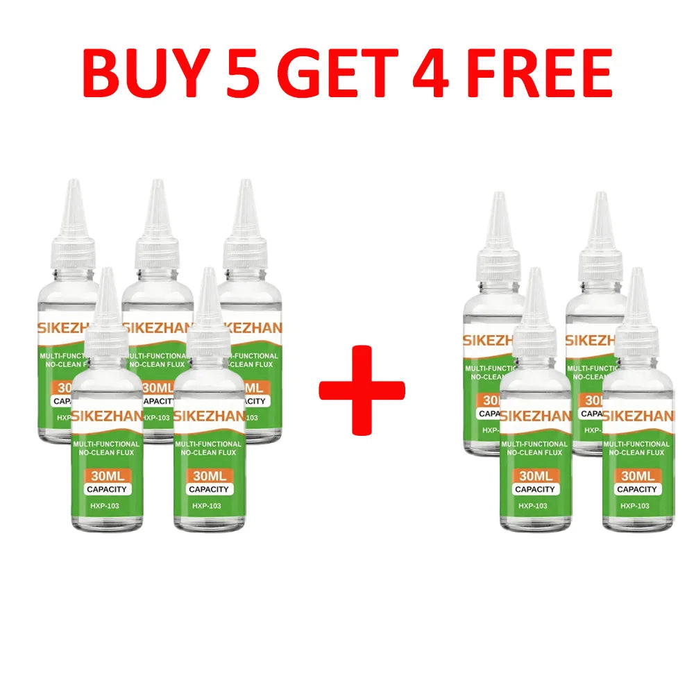 Professional Solder Flux Liquid HXP-103 High Activity No-Clean Flux for Phone Motherboard Rework SMT SMD SIKEZHAN 30ml Fluid