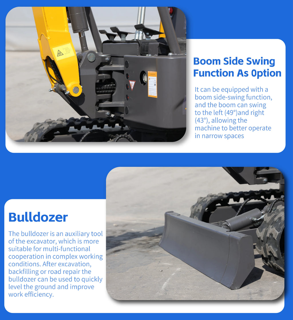 Fast Delivery Mini Excavators 1.8 Ton Small Excavators Euro 5/EPA Customizable Home Farm 1800 Small Bagger Sale Mini Digger